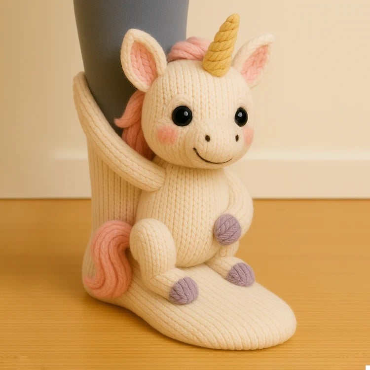 ๐ Last Day 50% OFF โ Cozy 3D Knit Animal Socks, Cute & Comfy for You or a Lovely Gift ๐