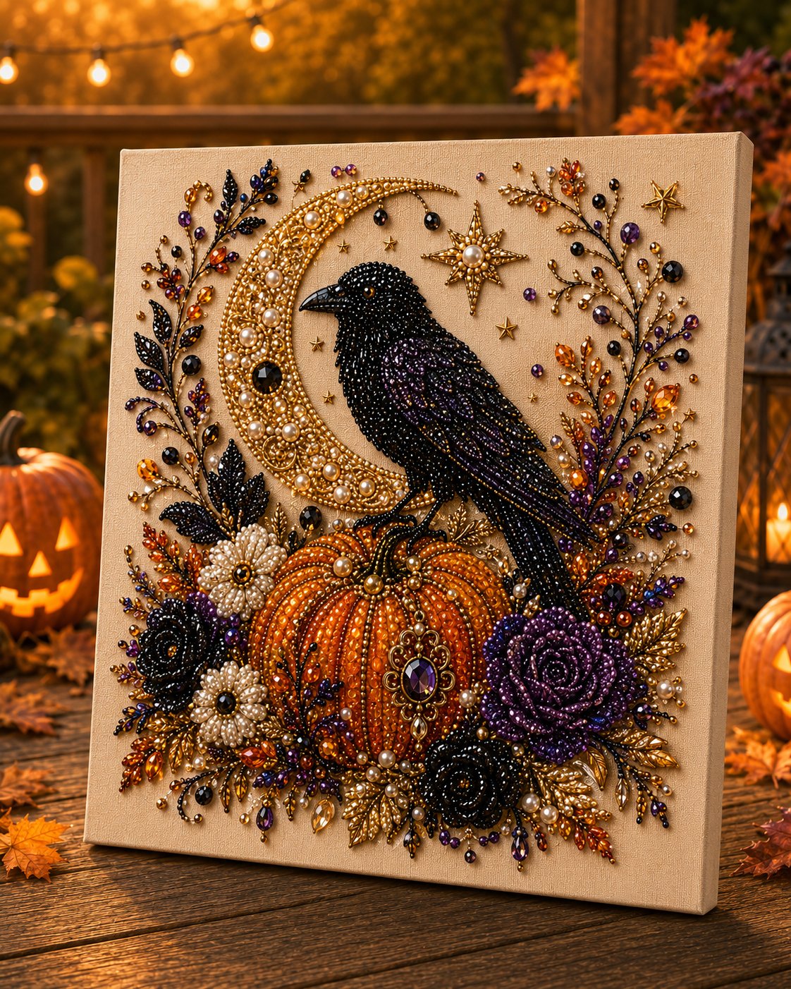 š» Last Day 60% OFF ā š»āØ Halloween Pearl Art DIY Kit ā Turn Tiny Pearls into Spooky-Cute Magic