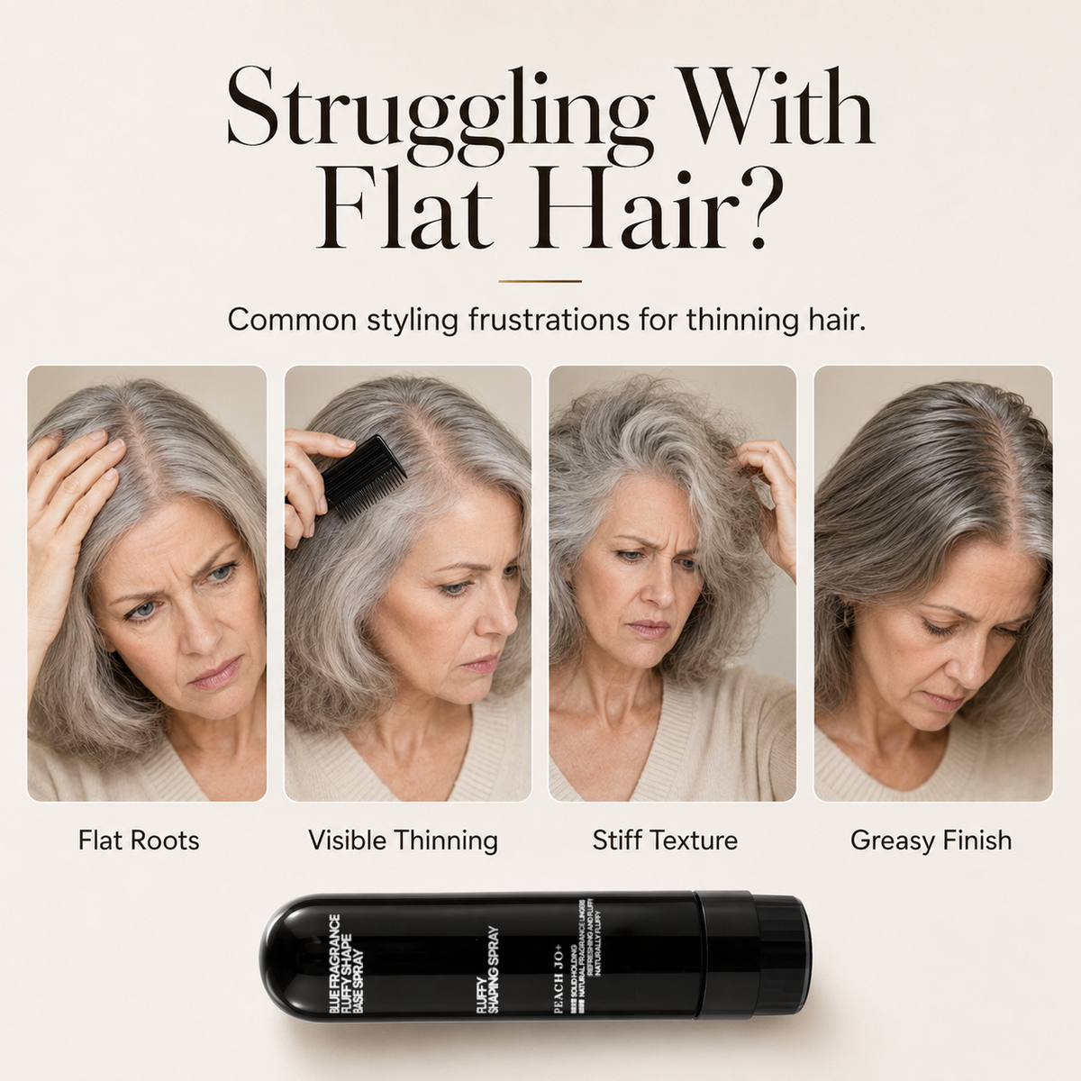 90ml Fluffy Hair Shaping Spray Long Lasting Volumizing Mist