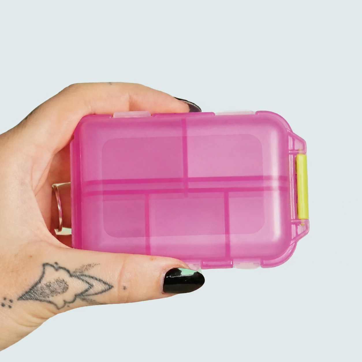 10-Compartment Portable Pill Organizer – Compact Medication & Vitamin Case