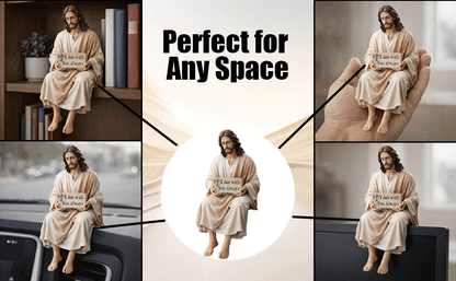 ✨Handcrafted Jesus Figurine✝️Serene Desk Companion🙏
