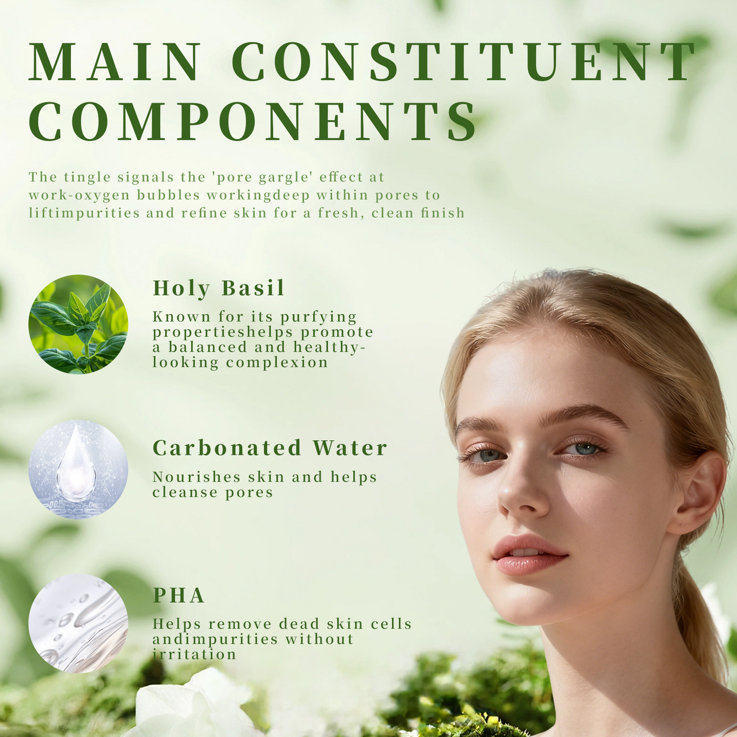 🌱Holy Basil Bubble Deep Cleansing Mask