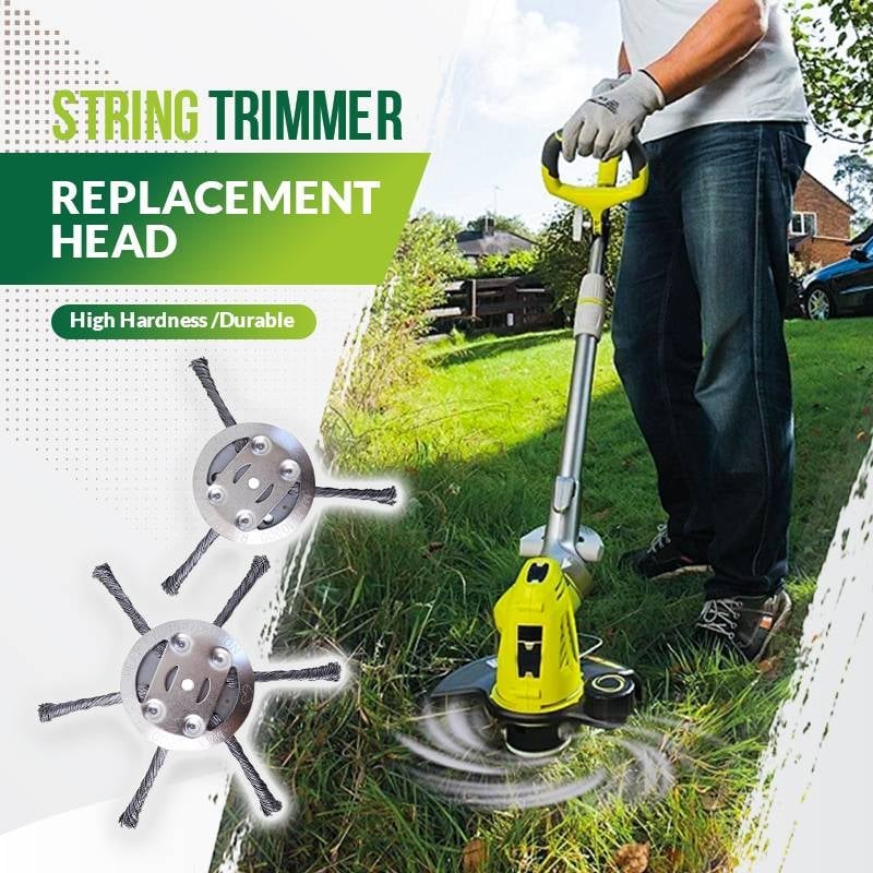 🔥Last Day 49% OFF-Universal Steel Wire Trimmer Head Replacement – Heavy-Duty Weed Brush Cutter Attachment for Electric & Cordless String Trimmers, Fits 5mm Shaft, Ideal for Grass, Moss & Rust Removal