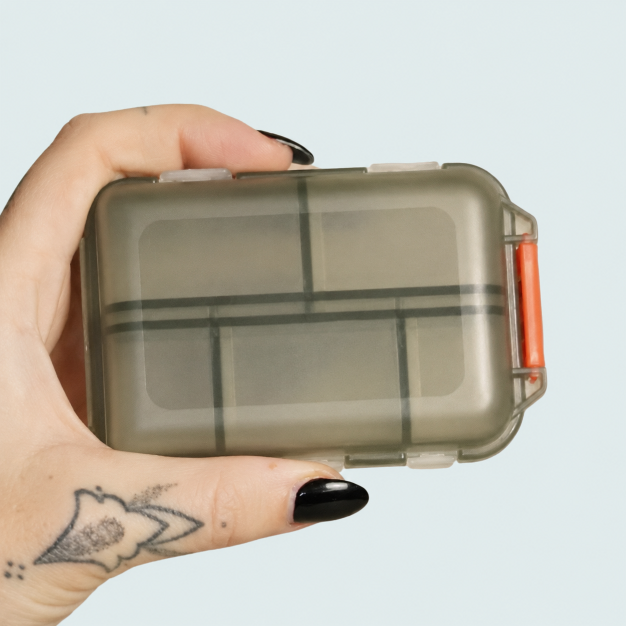 10-Compartment Portable Pill Organizer – Compact Medication & Vitamin Case