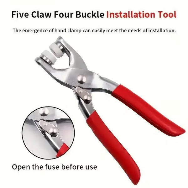 🧵 Sewing Kit with Metal Buttons – Manual Pliers Tool Included