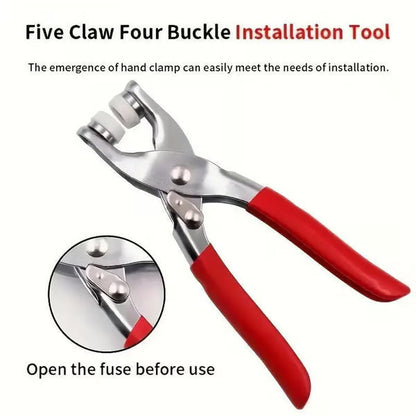 🧵 Sewing Kit with Metal Buttons – Manual Pliers Tool Included