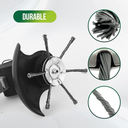 🔥Last Day 49% OFF-Universal Steel Wire Trimmer Head Replacement – Heavy-Duty Weed Brush Cutter Attachment for Electric & Cordless String Trimmers, Fits 5mm Shaft, Ideal for Grass, Moss & Rust Removal