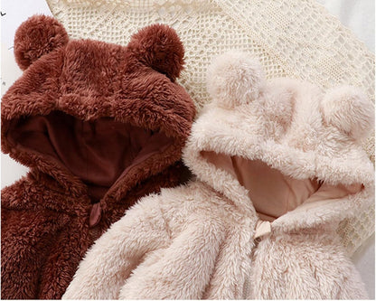 2025 New Model | Fluffy Hooded Romper with Ears