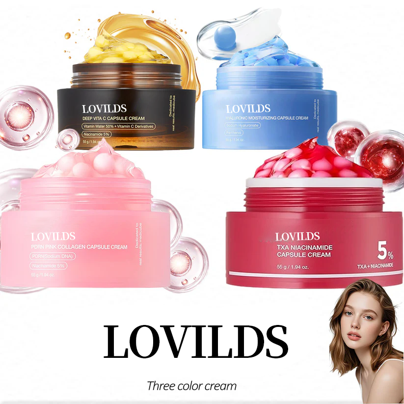 Capsule Cream SET for Glass Glow Skin(Four Bottles)