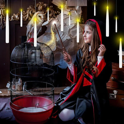 🎃Early Halloween warm-up 50% off!🔮Turn into a magician instantly!🕯️Halloween Decorations-Floating Candles with Wand