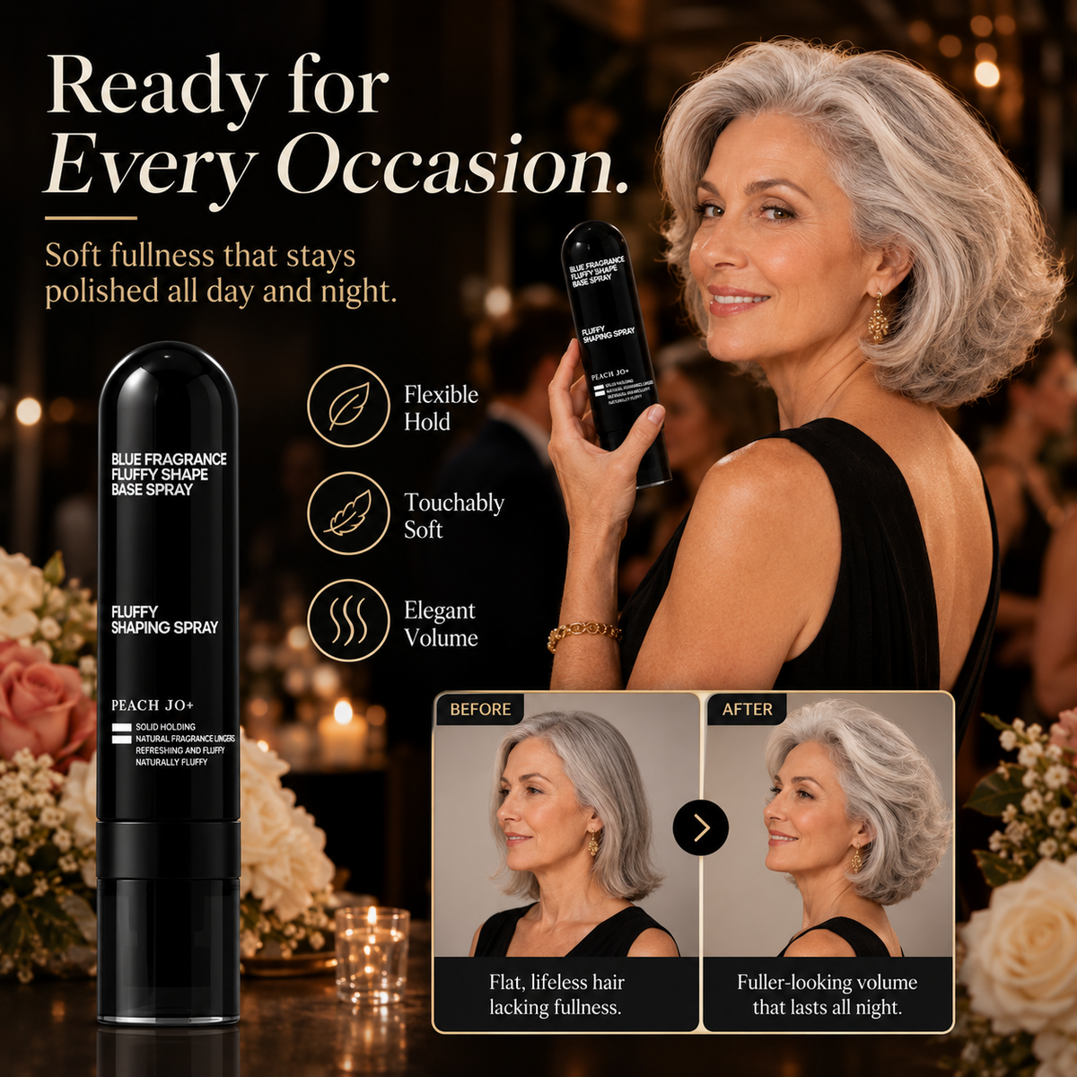 90ml Fluffy Hair Shaping Spray Long Lasting Volumizing Mist
