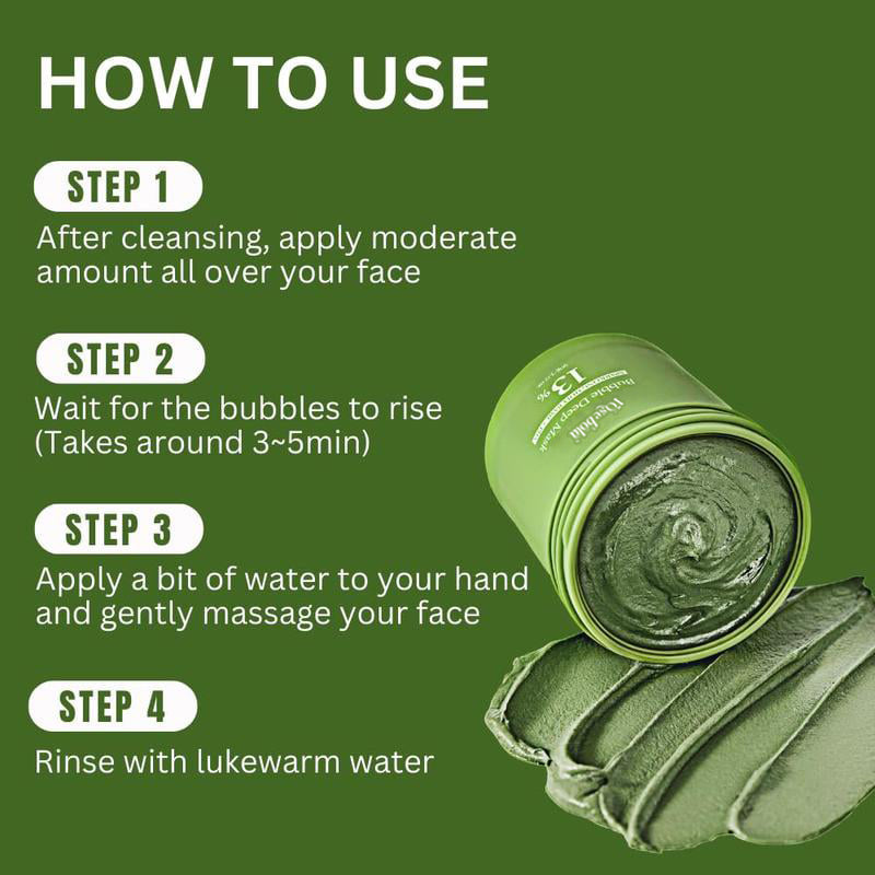 🌱Holy Basil Bubble Deep Cleansing Mask