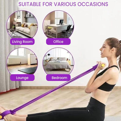 Multi-functional Pedal Resistance Band Trainer – Portable Foot Pedal Fitness Equipment 💪