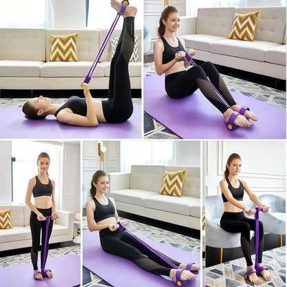 Multi-functional Pedal Resistance Band Trainer – Portable Foot Pedal Fitness Equipment 💪