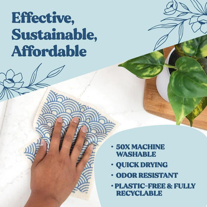 Swedish Dishcloths for Kitchen & Cleaning | 5 Pack
