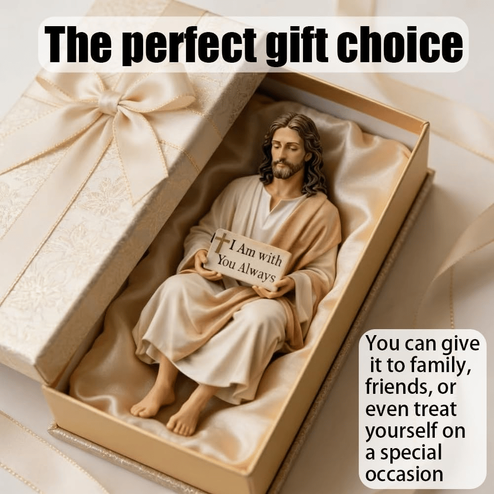 ✨Handcrafted Jesus Figurine✝️Serene Desk Companion🙏