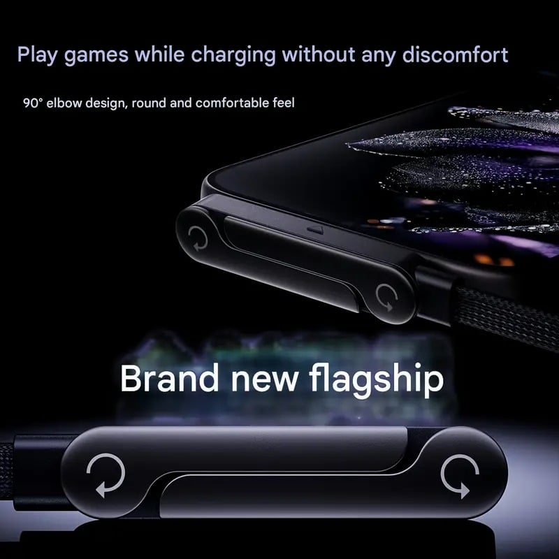 🎁 Christmas Early Sale 🔥 2-in-1 Braided Fast Charge Cable With Built-in Phone Stand