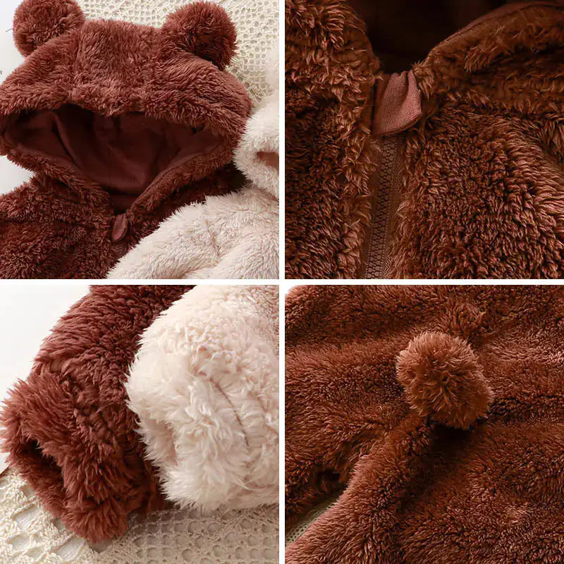 2025 New Model | Fluffy Hooded Romper with Ears