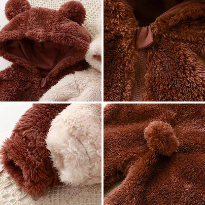 2025 New Model | Fluffy Hooded Romper with Ears