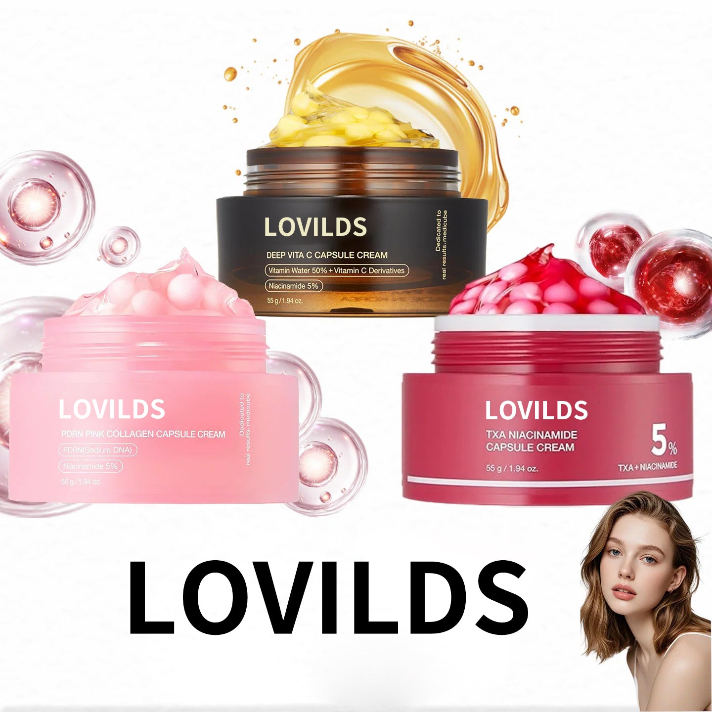 Capsule Cream SET for Glass Glow Skin