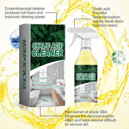 🔬 【CLEARANCE!】Molecular-Level Cleaning Tech! Oxalic Acid Bathroom Cleaner Dissolves Rust