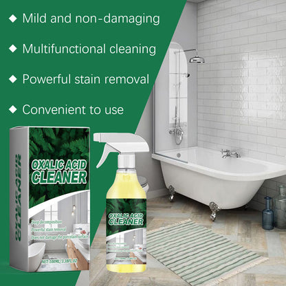 🔬 【CLEARANCE!】Molecular-Level Cleaning Tech! Oxalic Acid Bathroom Cleaner Dissolves Rust